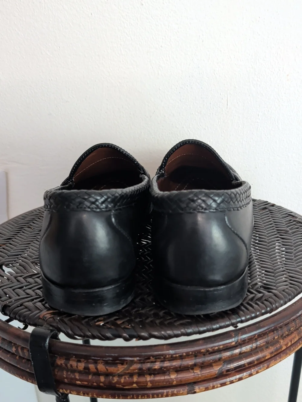 Allen Edmonds Maxfield Tassel Loafer Men Size 13 D Black Leather Moc-Toe